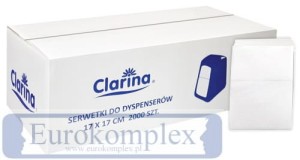 Serwetki Clarina do dyspenserów 17x17 '2000