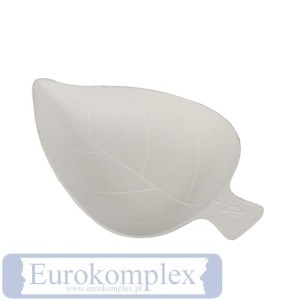 Talerz z trzciny cukrowej 8x6cm biały leaf '50 85209
