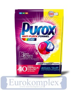 Kapsułki do prania 2w1 COLOR PUROX '40