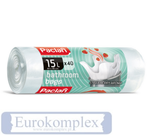 Worki na śmieci do łazienki 15L '40 zapachowe PACLAN