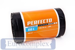 Worki na śmieci Perfecto LDPE 60l a'50