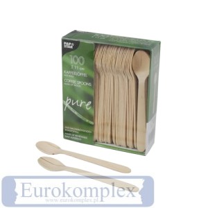 Łyżeczki do kawy drewniane PURE 11cm '100 89120